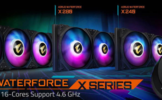 GIGABYTE ra mắt tản nhiệt bằng chất lỏng AORUS WATERFORCE X SERIES AIO