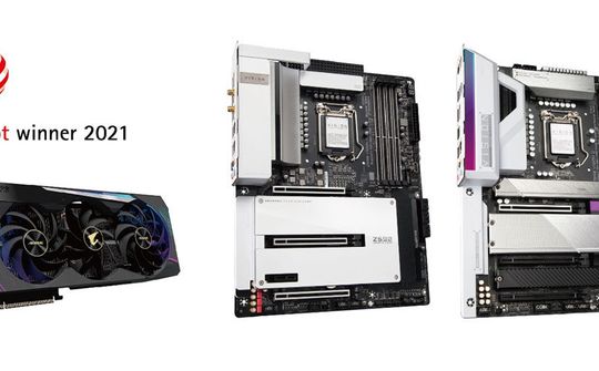 GIGABYTE đoạt giải thiết kế Red Dot hạng mục Bo mạch chủ dành cho nhà sáng tạo nội dung và Card đồ họa chơi game