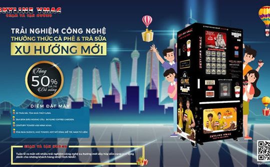 Ra mắt Máy pha chế và bán đồ uống tự động Skyline VMac