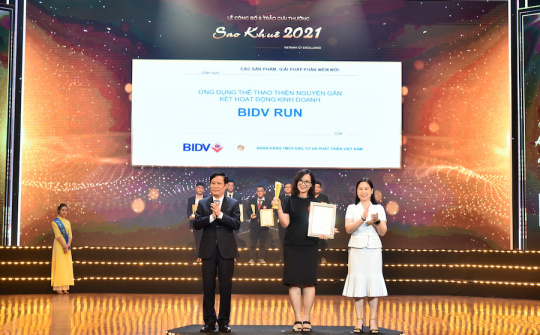 Sao Khuê 2021 vinh danh 06 sản phẩm của BIDV