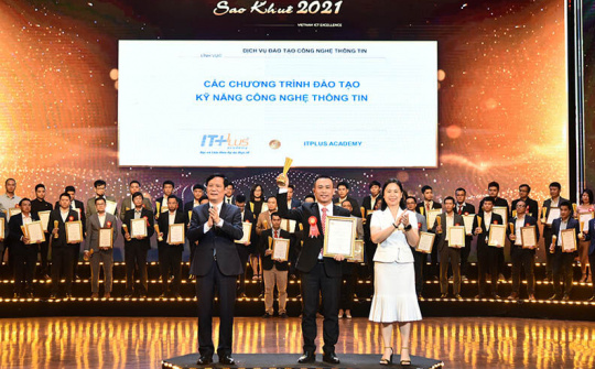 ITPlus Academy nhận giải Sao khuê lần thứ 04 cho "Các chương trình đào tạo kỹ năng CNTT & Thiết kế đồ họa - Truyền thông đa phương tiện"