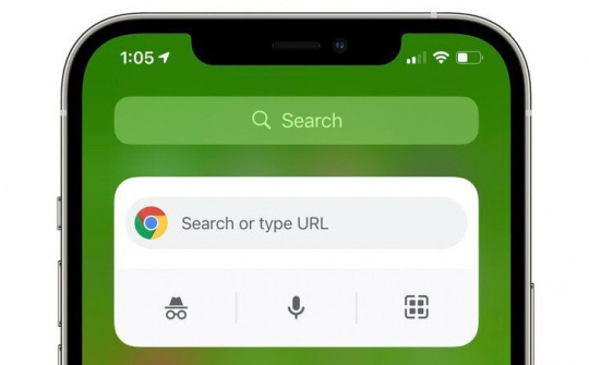 Chrome iOS hỗ trợ widget trong phiên bản mới