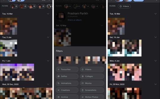 Google Photos đã có bộ lọc tìm kiếm