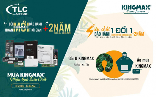 Combo quà hè rực rỡ, mua KINGMAX ngay kẻo lỡ