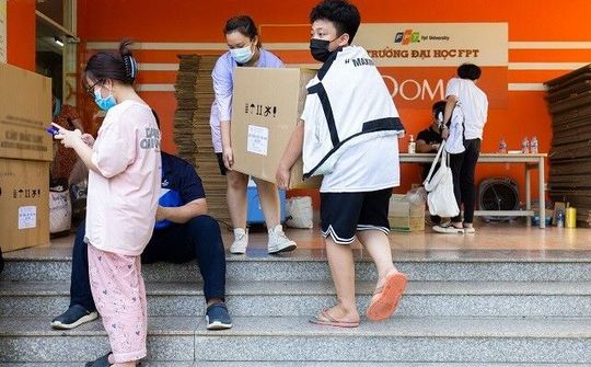Ký túc xá đại học FPT tiếp tục là nơi phục vụ cách ly Covid-19