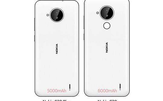 Lộ diện Nokia C20 Plus và C30 trang bị pin khủng 
