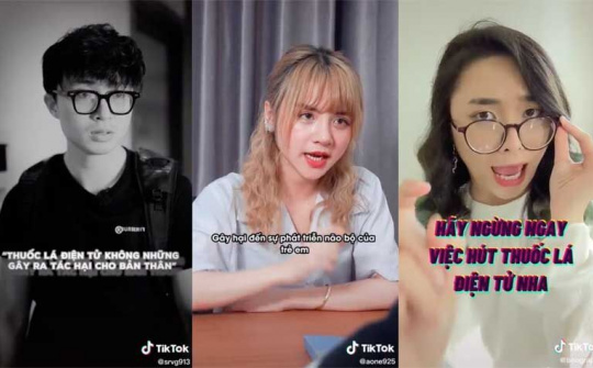 12 nhà sáng tạo giành giải thưởng về cảnh báo tác hại thuốc lá trên TikTok 