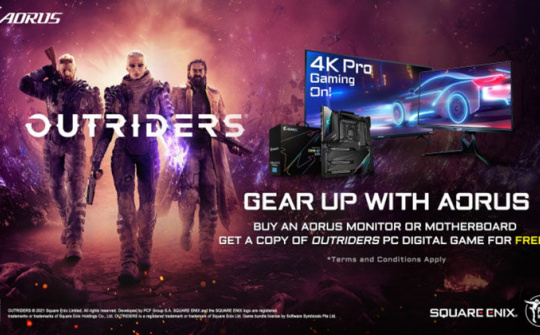 GIGABYTE hợp tác với SQUARE ENIX ra mắt Game Outriders