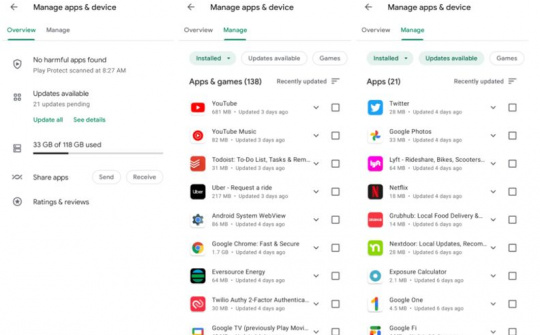 Giao diện mới của Play Store đang được triển khai