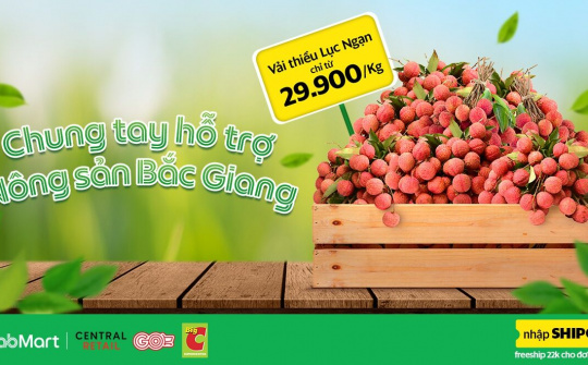 GrabMart chung tay giải cứu vải thiều Bắc Giang
