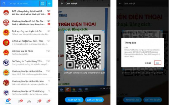 Người dân khai báo y tế thuận tiện hơn nhờ mã QR từ Zalo