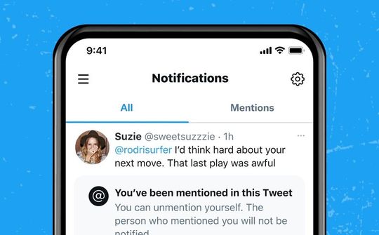 Twitter sẽ cho phép gỡ nhắc tên trong bài viết