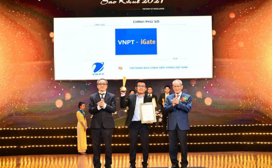 Hệ thống Dịch vụ công và Một cửa điện tử VNPT-iGate của VNPT-IT được tôn vinh tại Sao Khuê 2021