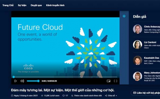 Cisco giới thiệu hàng loạt cải tiến cho đám mây lai 