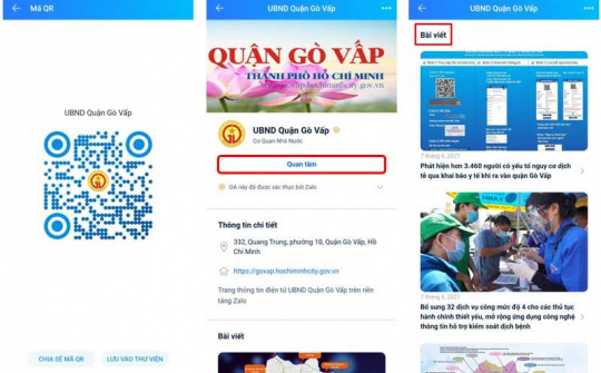 Gò Vấp, Tân Phú cho khai báo y tế điện tử tại nhà để giảm ùn tắc