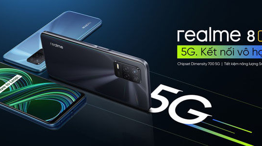 Realme 8 5G lên kệ tại Việt Nam, giá 8 triệu đồng