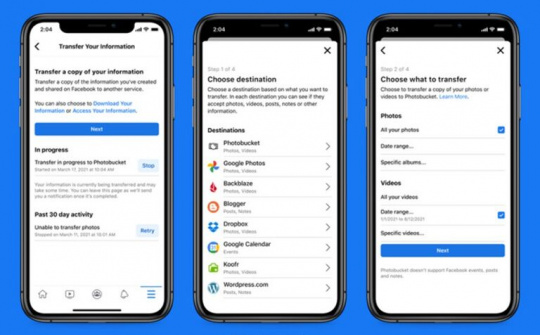 Chuyển dữ liệu từ Facebook sang các nền tảng khác sẽ dễ dàng hơn