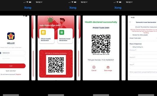 Bộ Công an triển khai ứng dụng khai báo y tế điện tử VIEID