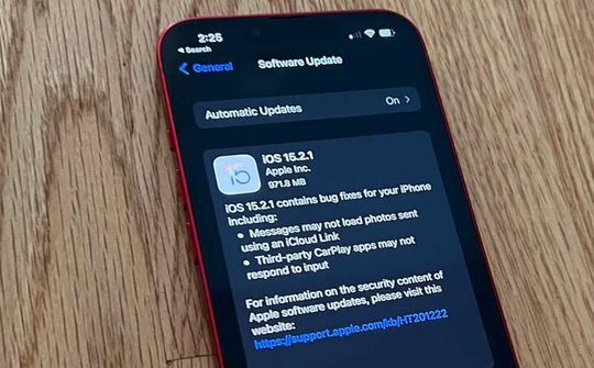 Apple phát hành bản cập nhật 15.2.1 cho iOS và iPadOS