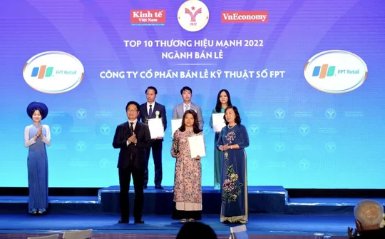 FPT Retail được vinh danh Thương hiệu mạnh Việt Nam lần thứ 9 liên tiếp