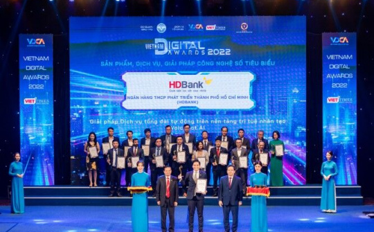 HDBank đạt giải thưởng Vietnam Digital Awards 2022