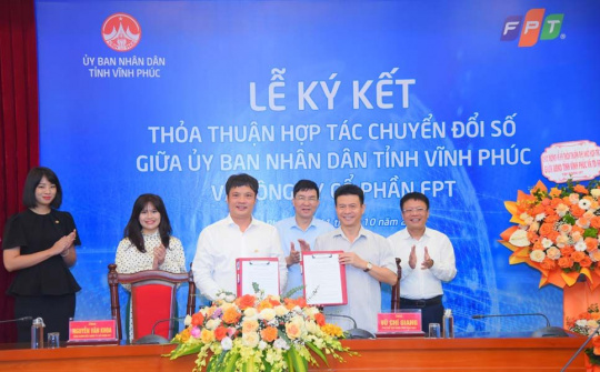UBND tỉnh Vĩnh Phúc và FPT ký kết thỏa thuận hợp tác chuyển đổi số