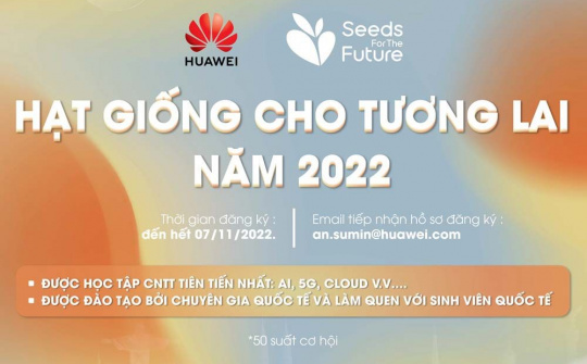 Chương trình Hạt giống cho Tương lai 2022 khởi động