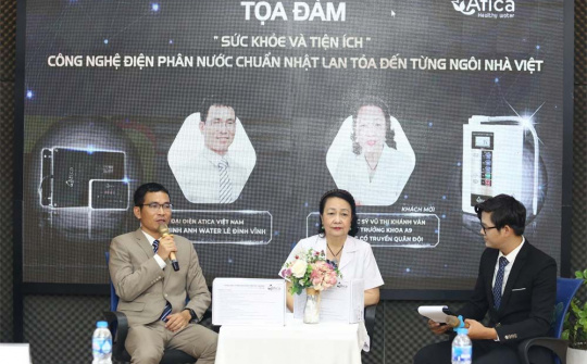 Ra mắt máy tạo nước ion kiềm Atica thế hệ mới