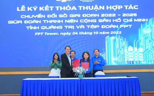 FPT và Tỉnh Đoàn Quảng Trị hợp tác thúc đẩy chuyển đổi số