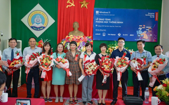 Lenovo và các đối tác Microsoft và AMD chung tay thúc đẩy số hóa giáo dục tại trường THPT Ba Đình - Nga Sơn, Thanh Hóa