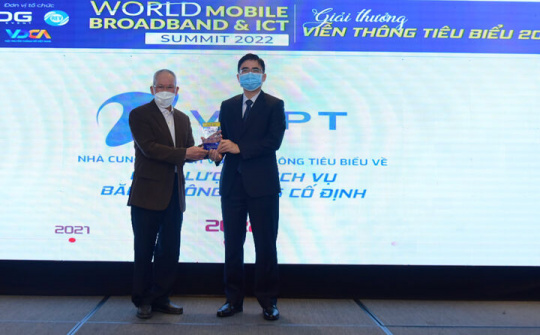 VNPT được vinh danh “Nhà cung cấp dịch vụ Băng thông rộng cố định” tiêu biểu 2022