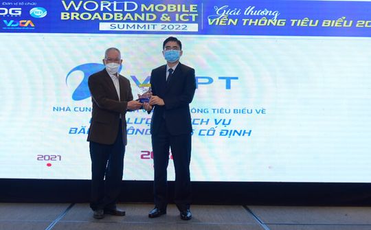 VNPT được vinh danh “Nhà cung cấp dịch vụ Băng thông rộng cố định” tiêu biểu 2022