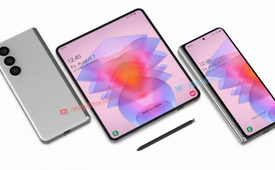 Ý tưởng Galaxy Z Fold4 có bút S Pen