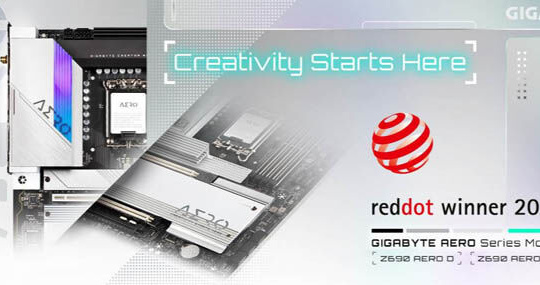 Bo mạch chủ GIGABYTE Z690 AERO D và Z690 AERO G giành giải thưởng thiết kế Red Dot