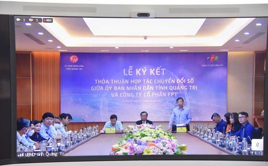 UBND tỉnh Quảng Trị và FPT ký kết thỏa thuận hợp tác chuyển đổi số đến năm 2025