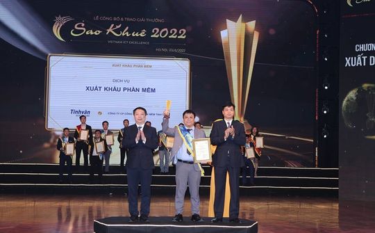 Tinhvan Software nhận Giải thưởng Sao Khuê 2022 trong lĩnh vực Dịch vụ xuất khẩu phần mềm.