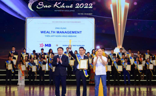 Ứng dụng đầu tư tài chính Wealth Management trên App MBBank đạt giải Sao Khuê 2022