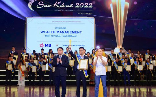 Ứng dụng đầu tư tài chính Wealth Management trên App MBBank đạt giải Sao Khuê 2022