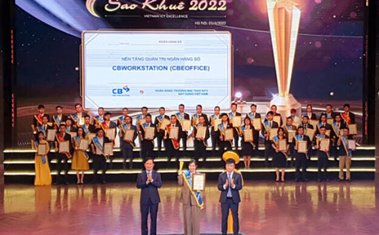 Ngân hàng Xây Dựng (CB) nhận giải thưởng Sao Khuê 2022