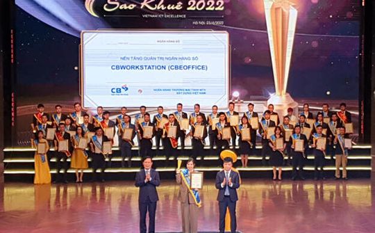 Ngân hàng Xây Dựng (CB) nhận giải thưởng Sao Khuê 2022