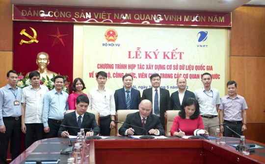 Bộ Nội vụ xây dựng hệ thống CSDL Quốc gia về cán bộ, công chức, viên chức