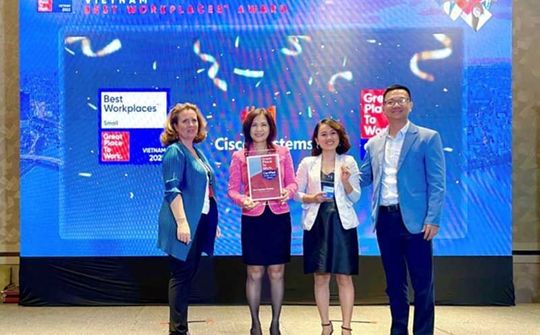 Cisco được xếp hạng Nơi làm việc tốt nhất Việt Nam năm 2022