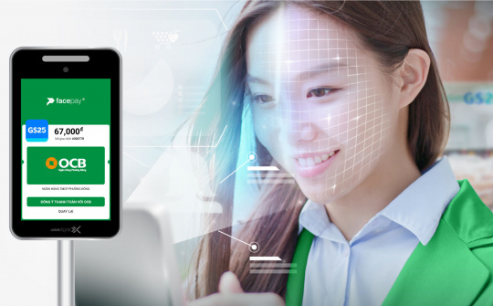 OCB là 1 trong 2 ngân hàng đầu tiên triển khai thanh toán qua Facepay