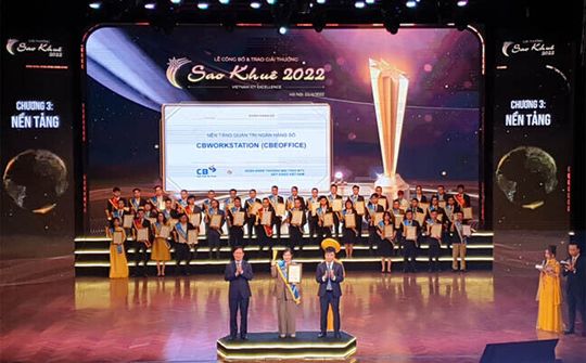 Ngân hàng Xây Dựng (CB) xuất sắc nhận danh hiệu Sao Khuê 2022