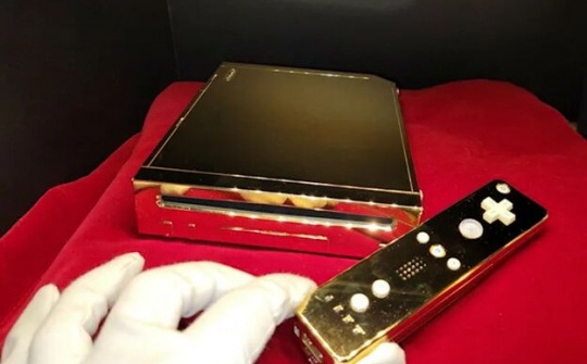 Nintendo Wii mạ vàng 24K được chính thức bán đấu giá