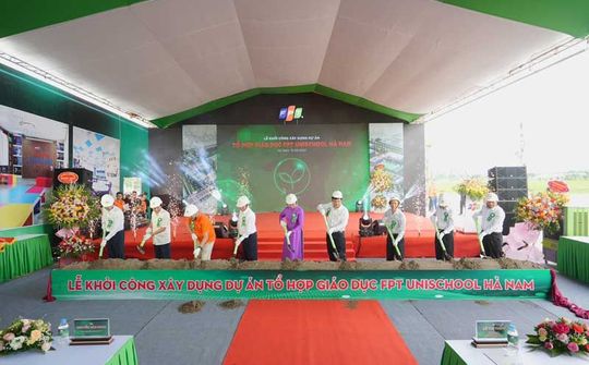 Khởi công Tổ hợp giáo dục FPT UniSchool Hà Nam