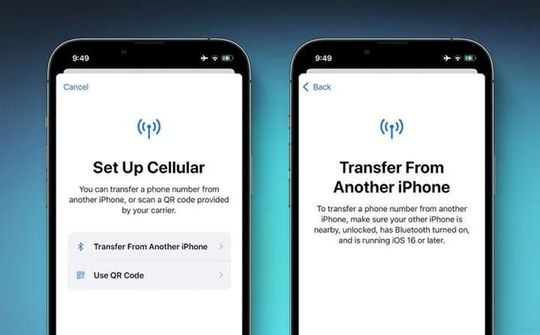 iOS 16 cho phép chuyển eSIM giữa các iPhone qua Bluetooth