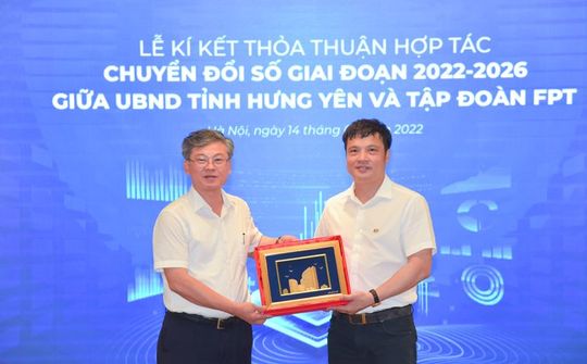 Hưng Yên và FPT ký kết thỏa thuận hợp tác chuyển đổi số đến năm 2026