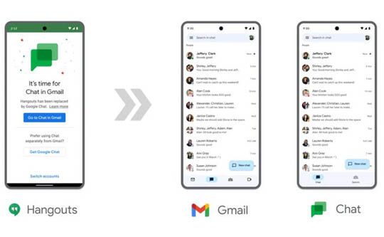 Hangouts sẽ dừng hoạt động vào tháng 11/2022