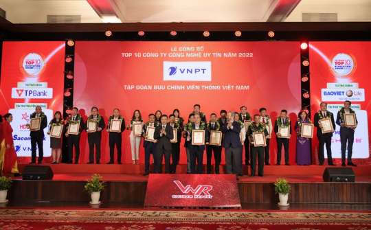 VNPT tiếp tục trong top 10 công ty CNTT – viễn thông uy tín năm 2022